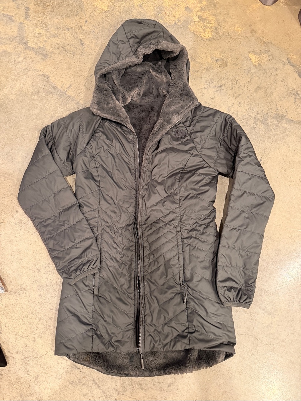 The North Face Merriewood Reversible Jacket Women’s XS Black Sherpa Quilted